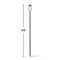 Lamplight TIKI Convertible Black/Clear Glass/Metal 65 in. Tiki Outdoor Torch 1 pc 1120036 - alternate 2